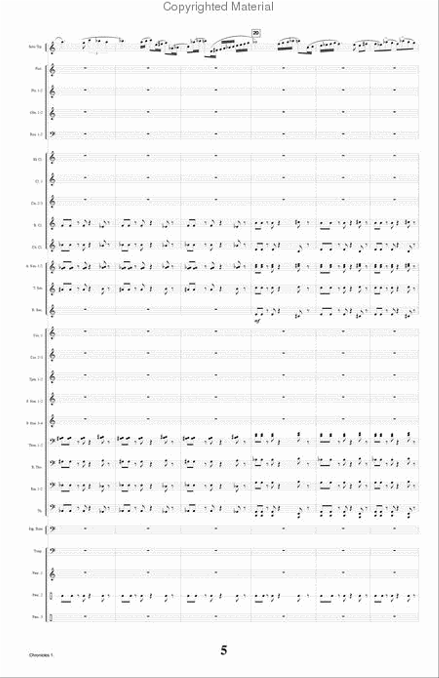 Chronicles Concert Band scores gallery preview page 6