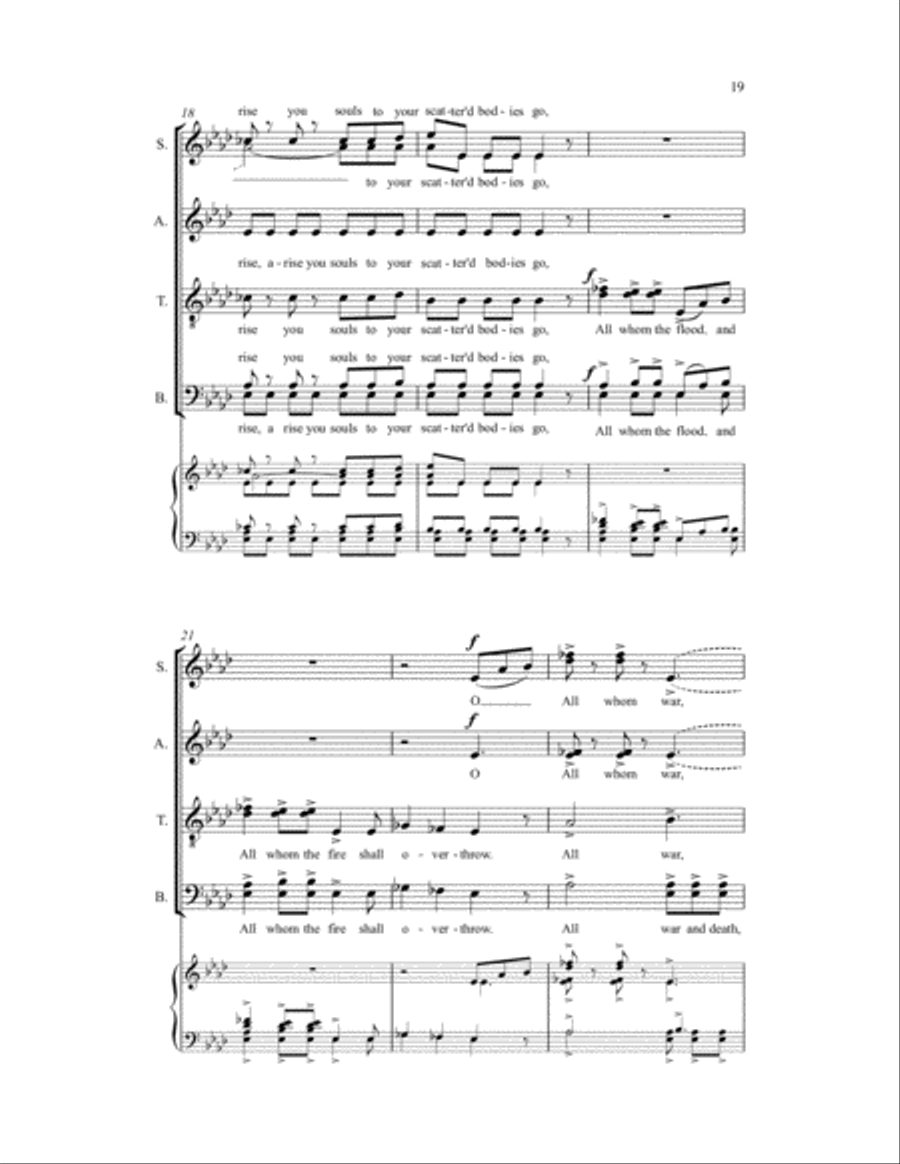Three Metaphysical Motets 4-Part scores gallery preview page 22