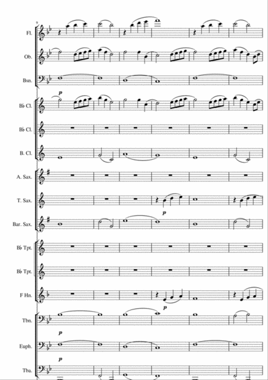 A Piece of Paradise Concert Band scores gallery preview page 3