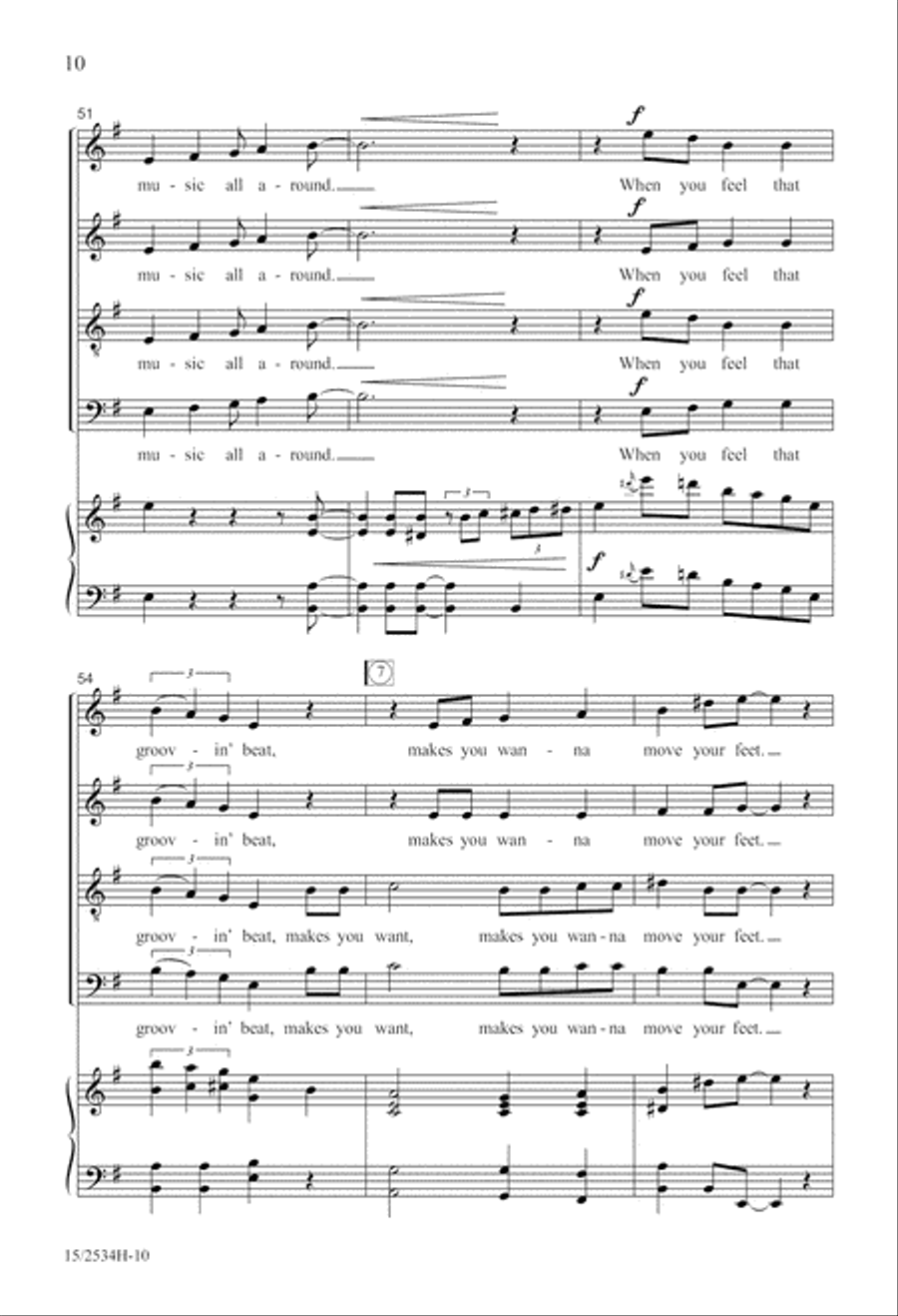 Zither, Zinga, Zing! 4-Part scores gallery preview page 11