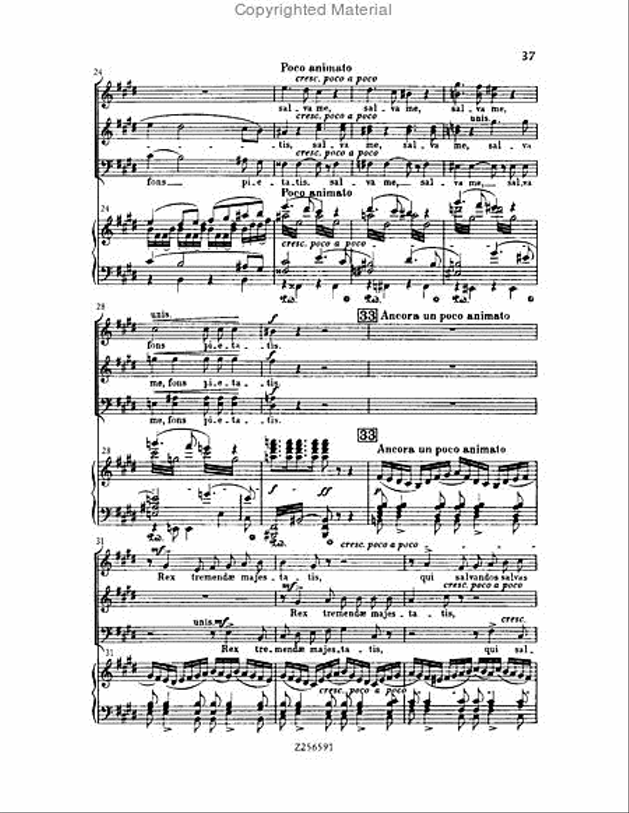 Grande Messe du Morts, H 75 Choir scores gallery preview page 37