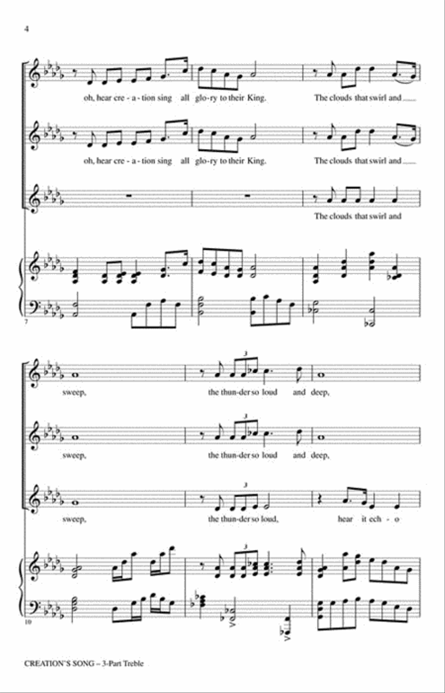 Creation's Song Creation's Song 3-Part scores gallery preview page 3