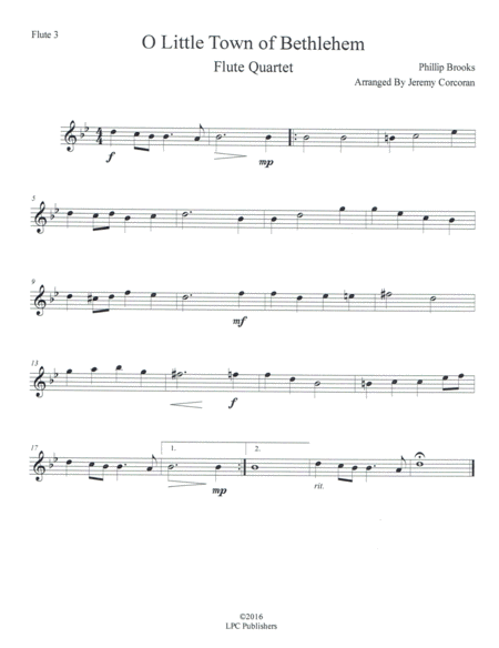 5 Christmas Carols for Flute Quartet image number null