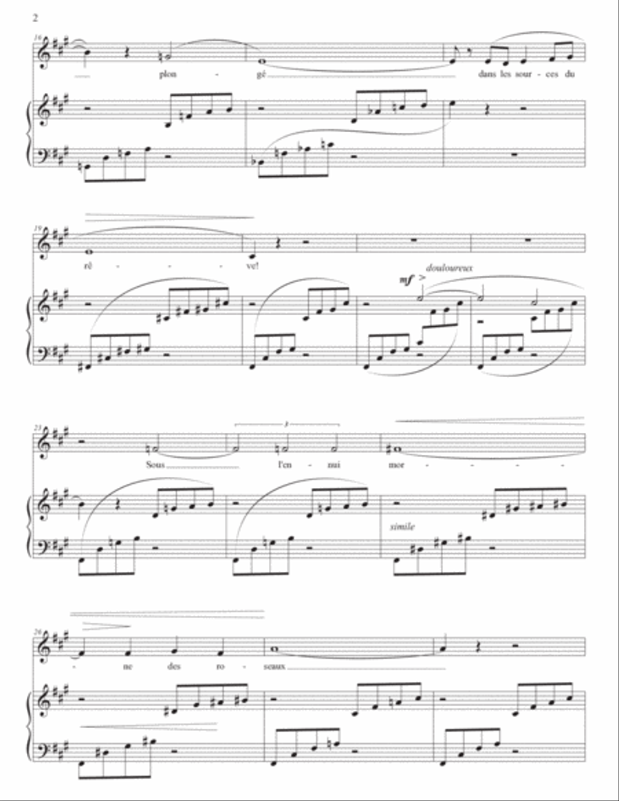 BOULANGER: COMPLETE SONGS (original keys) Voice scores gallery preview page 3