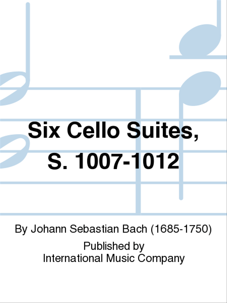 Six Cello Suites, S. 1007-1012 Cello scores gallery preview page 1
