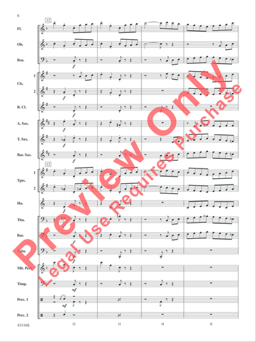The Best of Leroy Anderson Concert Band scores gallery preview page 7