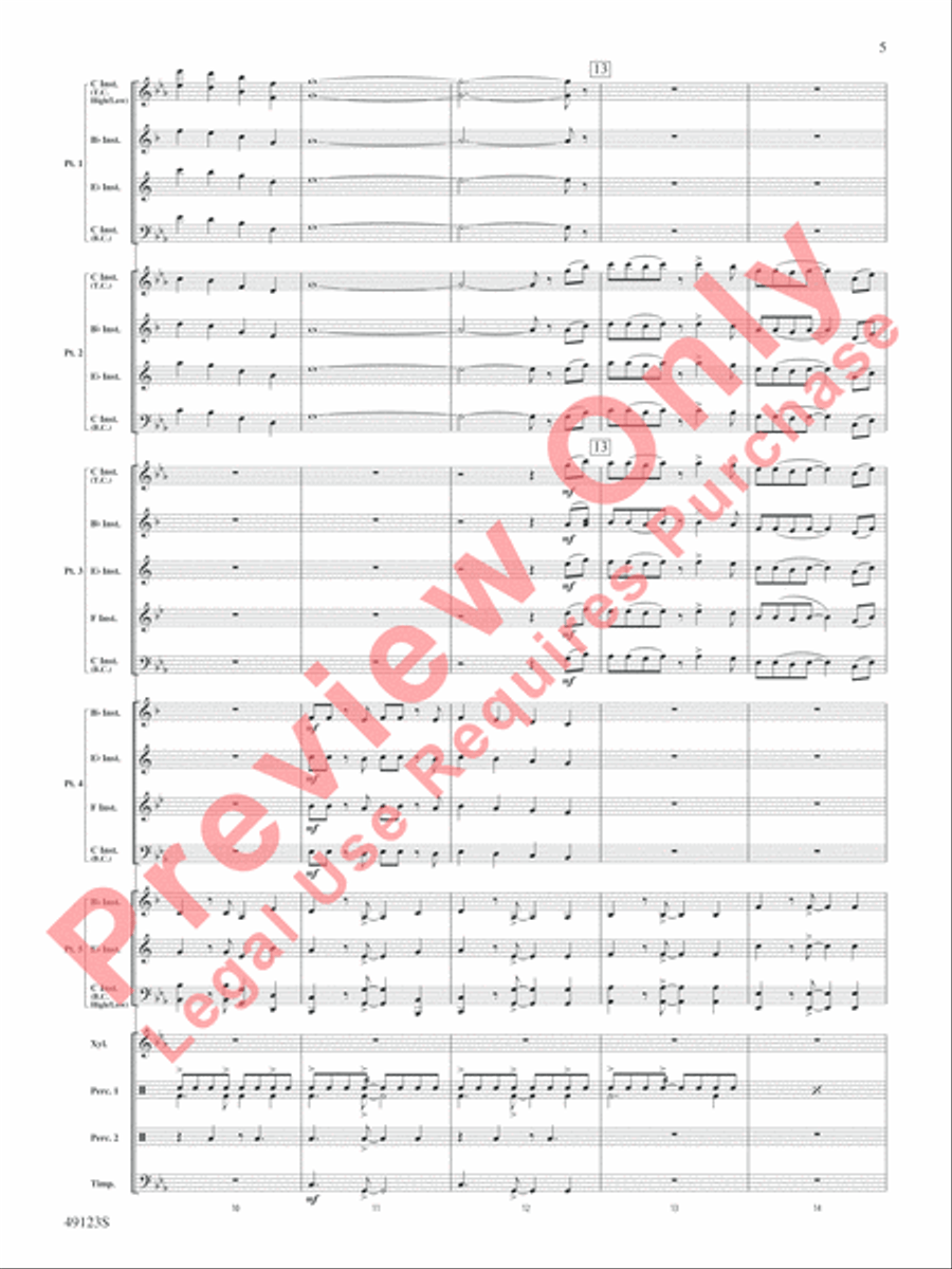 Flamingo Road Flamingo Road Concert Band scores gallery preview page 6