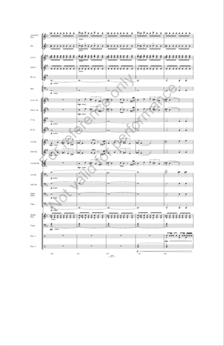 Zeus: King Of The Gods Concert Band scores gallery preview page 36