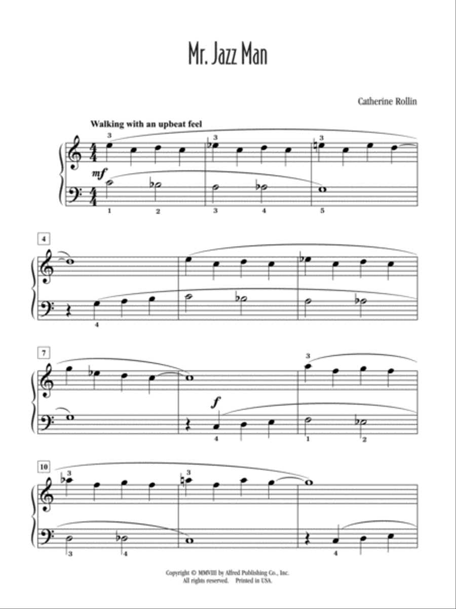 Mr. Jazz Man Mr. Jazz Man Easy Piano scores gallery preview page 2