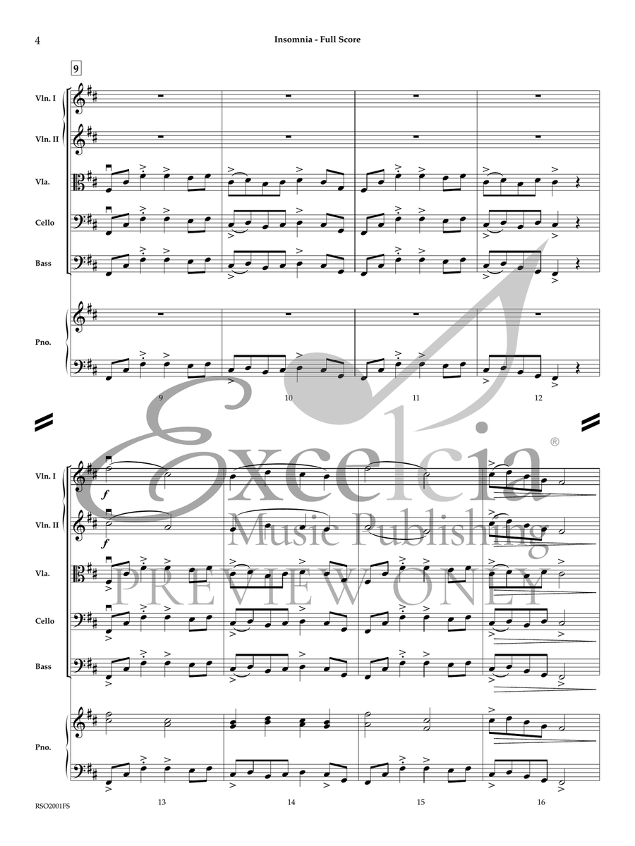 Insomnia (Score) String Orchestra scores gallery preview page 4