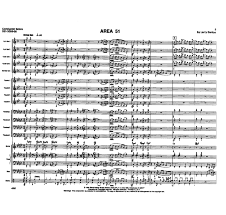 Area 51 Jazz Ensemble scores gallery preview page 2