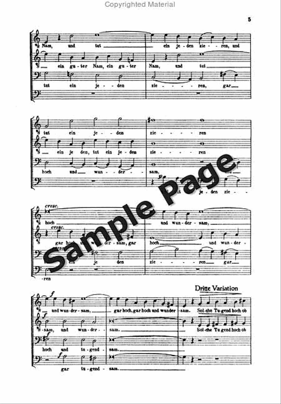 Hindemith Variationen Tanzlied TTBB scores gallery preview page 6