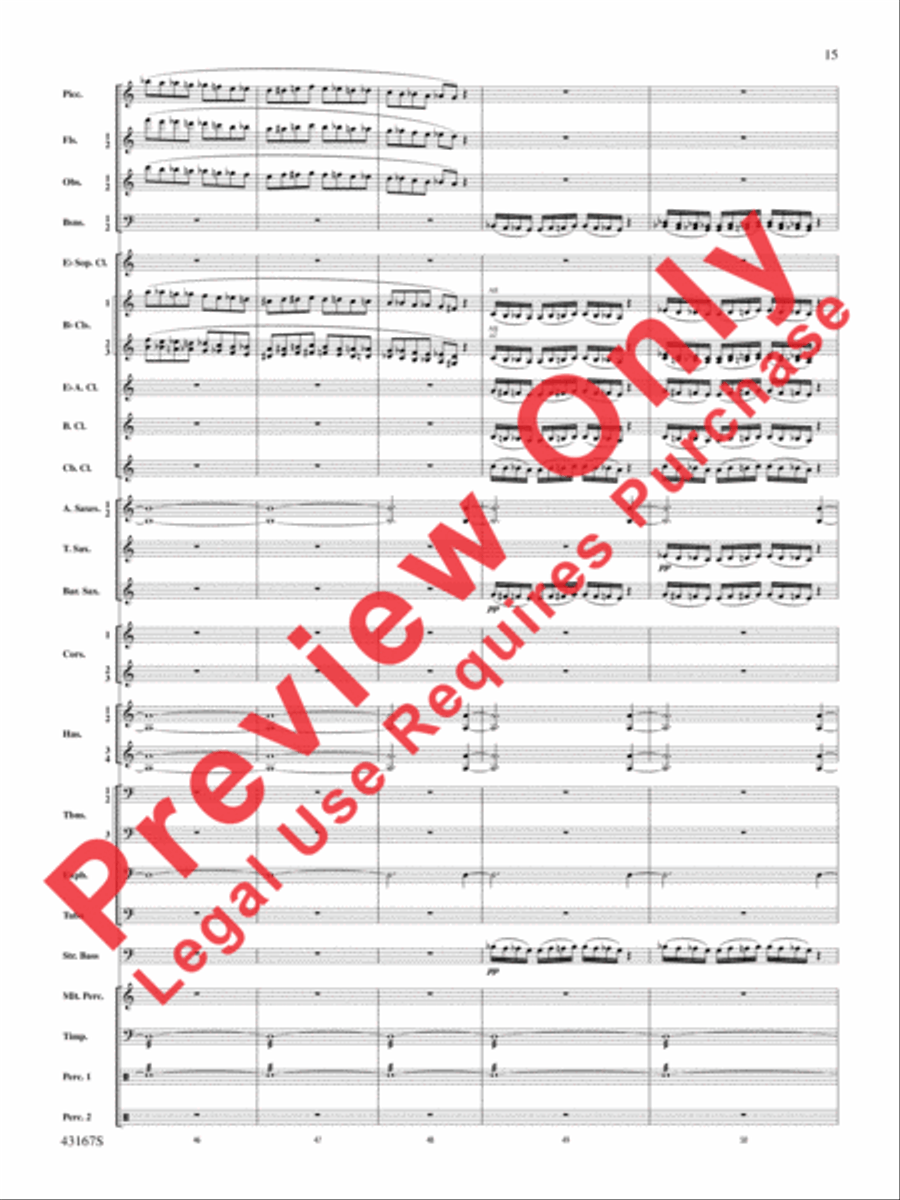 Down to the Sea in Ships (from the NBC TV Film Project 20) Concert Band scores gallery preview page 16