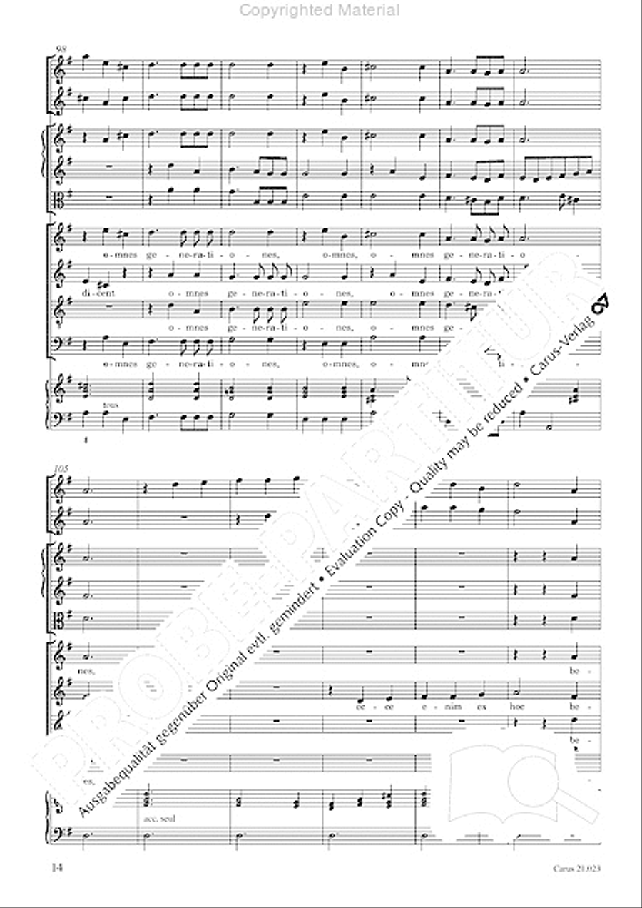 Magnificat in G SATTB scores gallery preview page 16