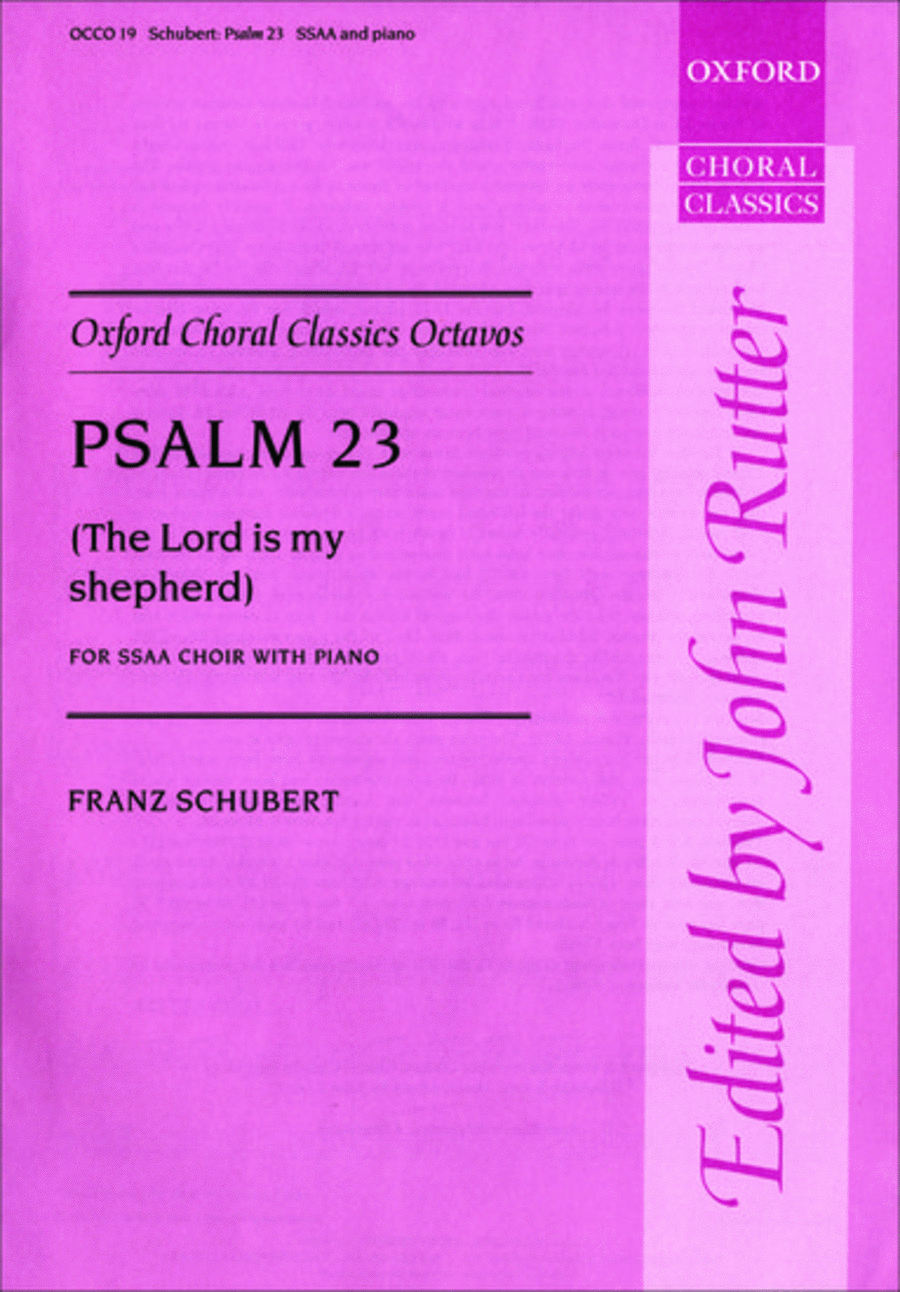 Psalm 23 (The Lord is my Shepherd) SSAA scores gallery preview page 1