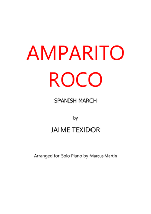 Book cover for Amparito Roca for solo Piano