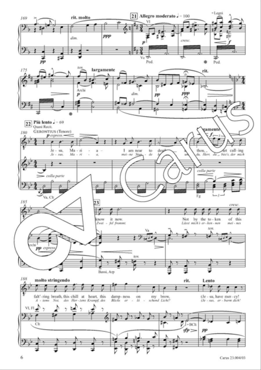 The Dream of Gerontius Divisi scores gallery preview page 13