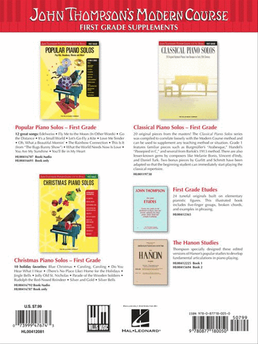 John Thompson's Modern Course for the Piano - The First Grade Book