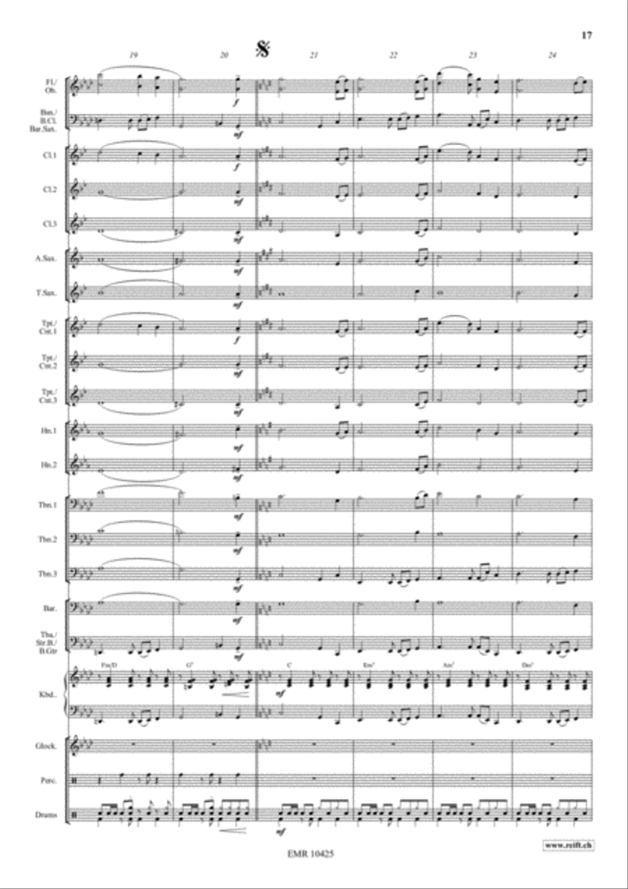 Americana Suite Americana Suite Concert Band scores gallery preview page 13