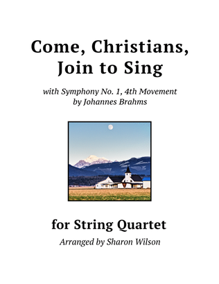 Book cover for Come, Christians, Join to Sing (for String Quartet)
