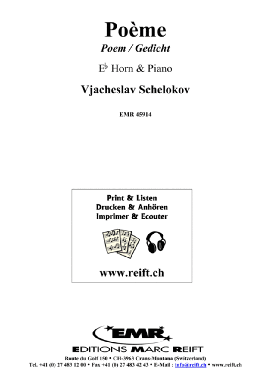 Poeme Horn scores gallery preview page 1