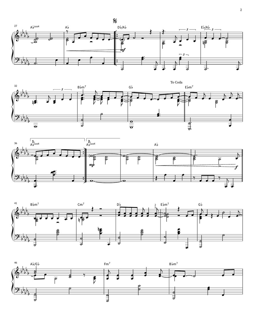 Against All Odds (Take A Look At Me Now) Piano scores gallery preview page 2