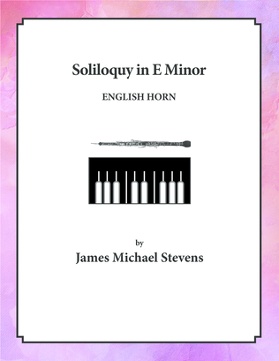 Book cover for Soliloquy in E Minor - English Horn & Piano