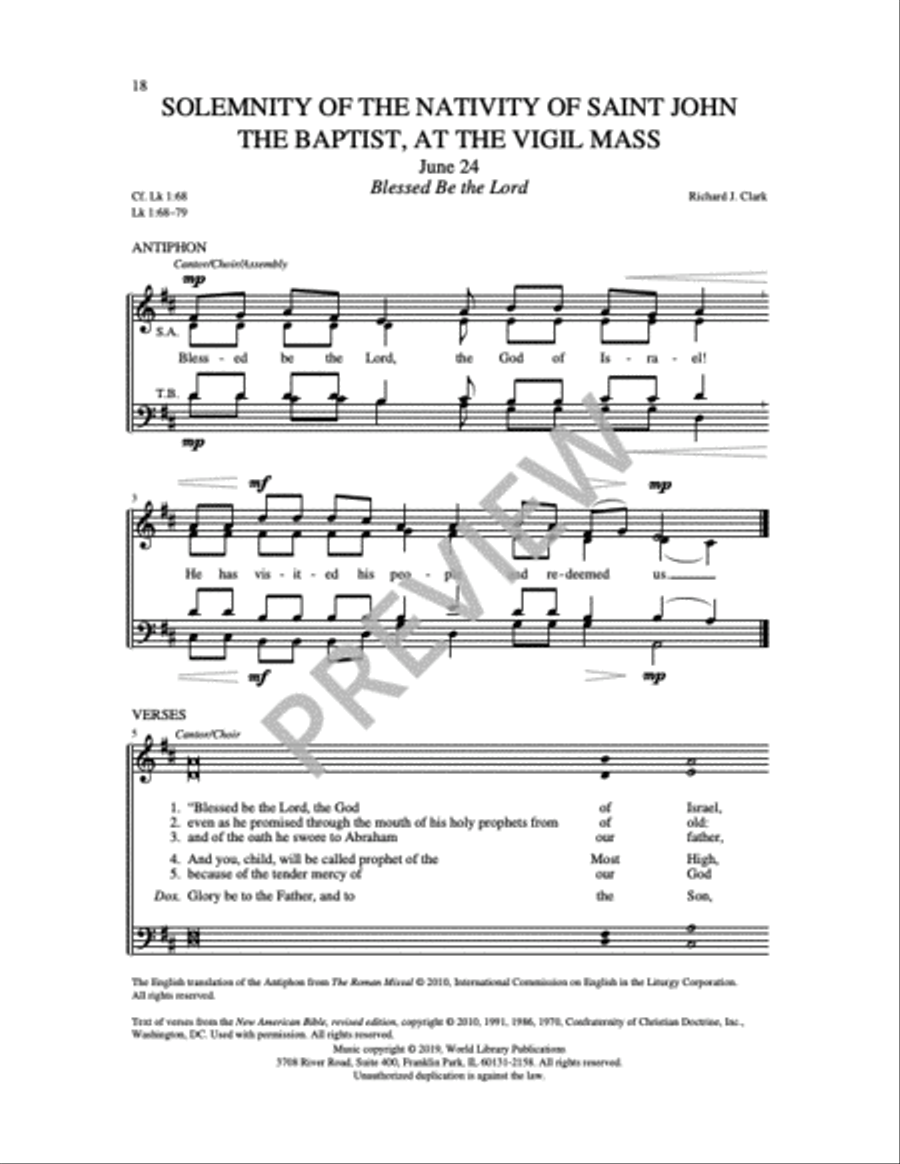 Communion Antiphons for Feasts and Solemnities - Volume 1 4-Part scores gallery preview page 12