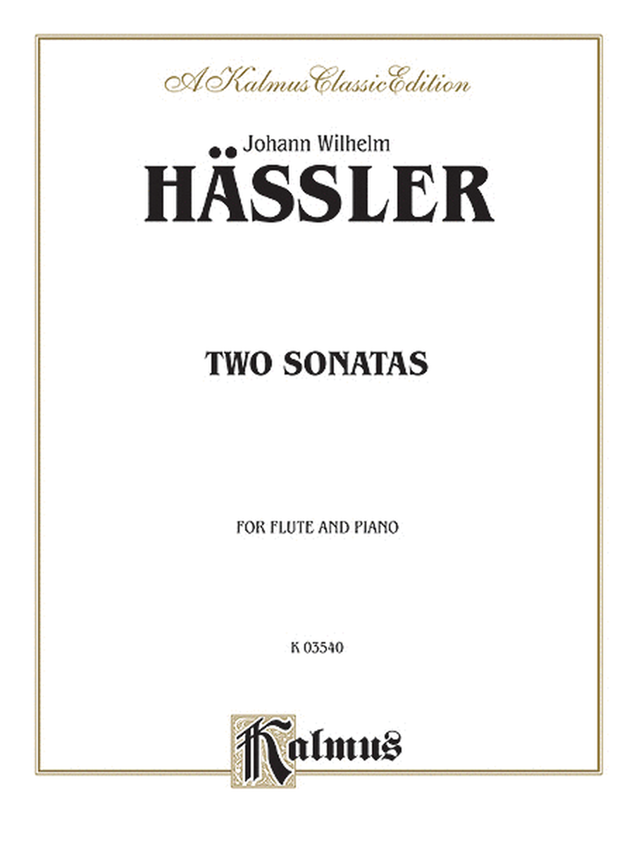 2 Sonatas Fl. & Pa. F