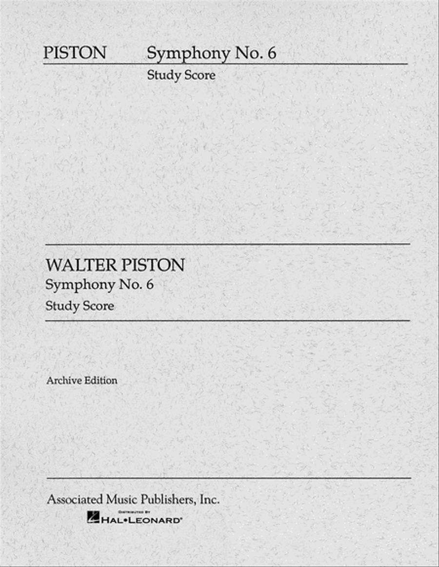 Symphony No. 6 (1955) Symphony No. 6 (1955) Orchestra scores gallery preview page 1