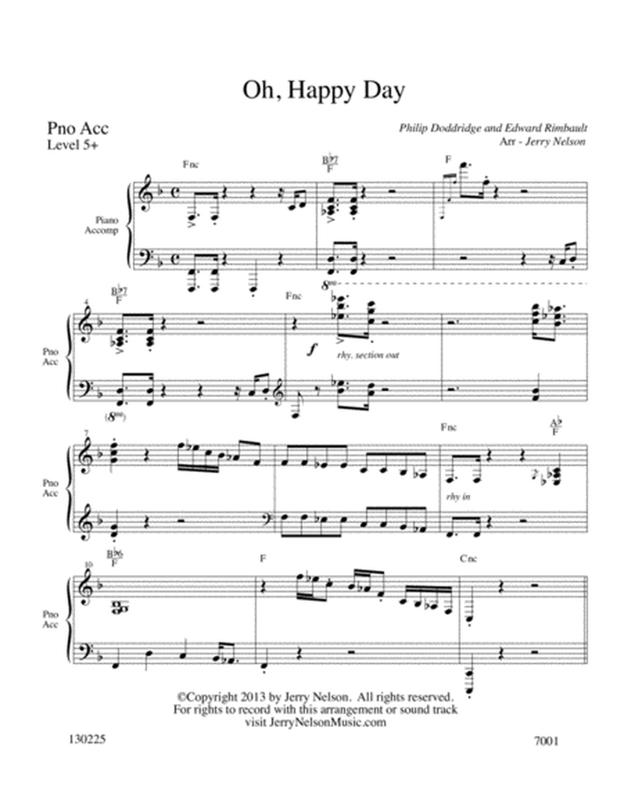 O Happy Day (Arrangements Level 3-5 for TROMBONE + Written Acc) Hymns image number null
