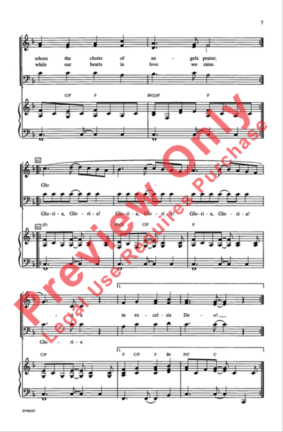 African Gloria African Gloria 3-Part scores gallery preview page 7