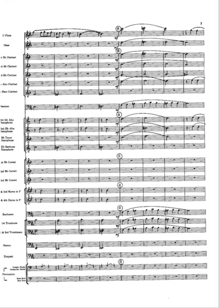Short Prelude With Perspectives Concert Band scores gallery preview page 3