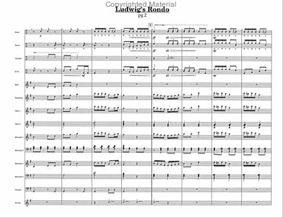 Ludwig's Rondo Percussion Ensemble scores gallery preview page 4