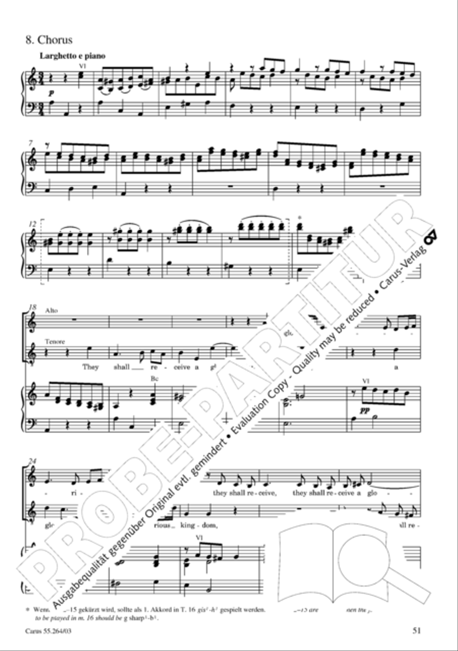 Israel in Egypt - Part I 4-Part scores gallery preview page 56