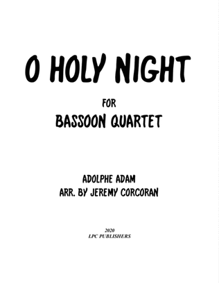 Book cover for O Holy Night for Bassoon Quartet