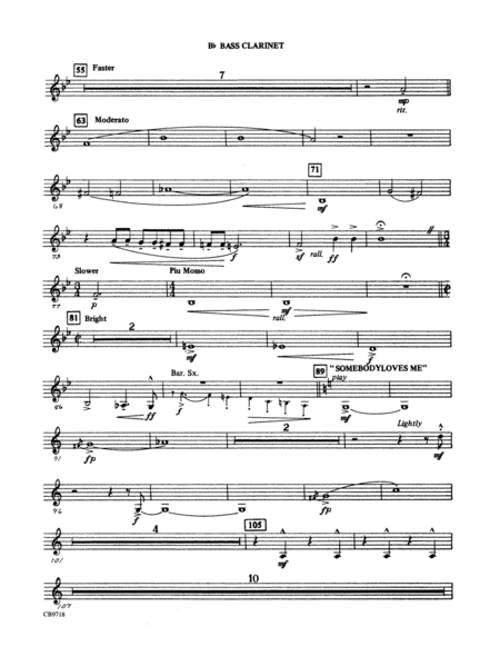 Gershwin! (Medley): B-flat Bass Clarinet