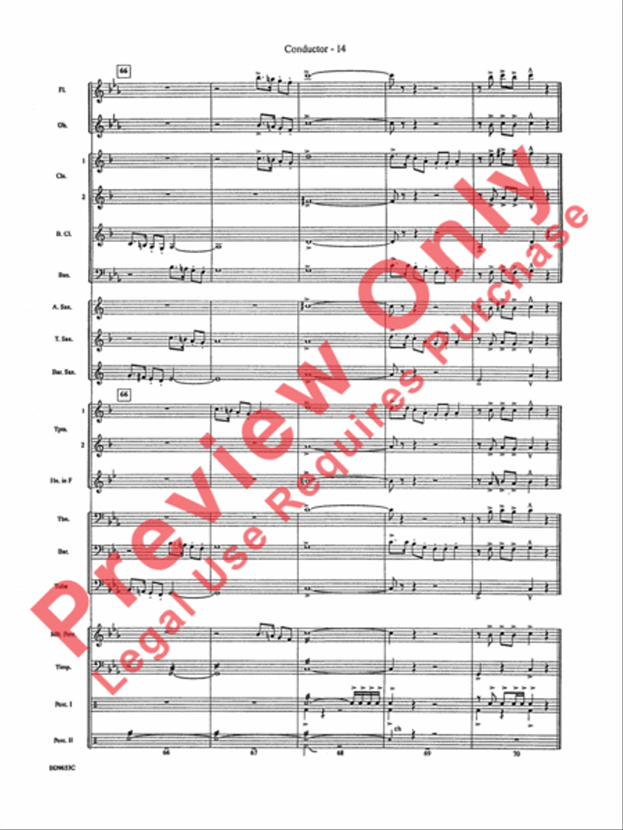 Maya: The Lost Civilization Concert Band scores gallery preview page 16