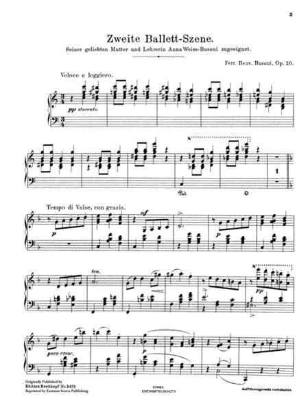 Zweite Ballet-Scene : fur das Pianoforte, Op. 20