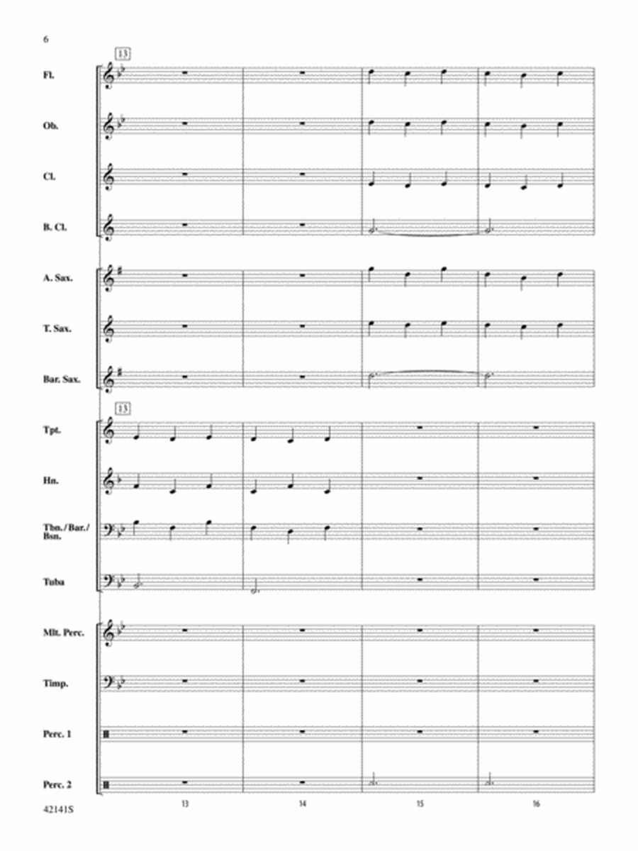 Three Movements from Water Music: Score
