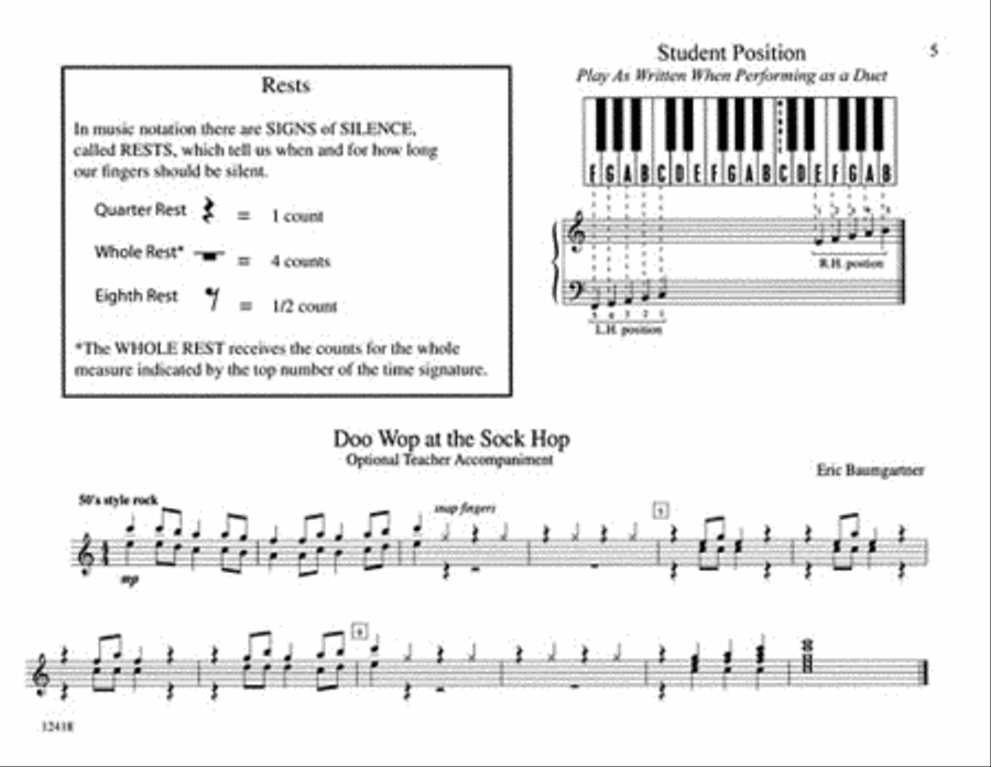 Teaching Little Fingers to Play Jazz and Rock - Book only image number null