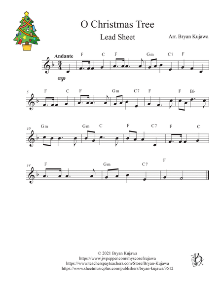 O Christmas Tree Lead Sheet image number null