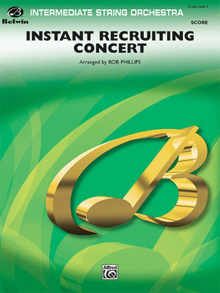 Book cover for Instant Recruiting Concert