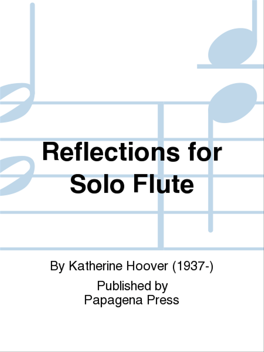 Reflections For Solo Flute Chamber Music scores gallery preview page 1