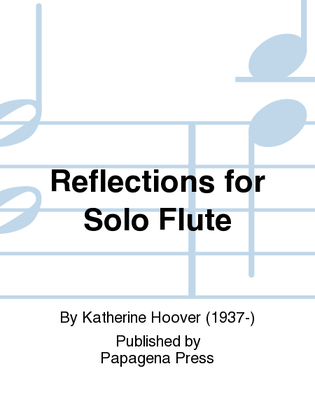 Book cover for Reflections For Solo Flute