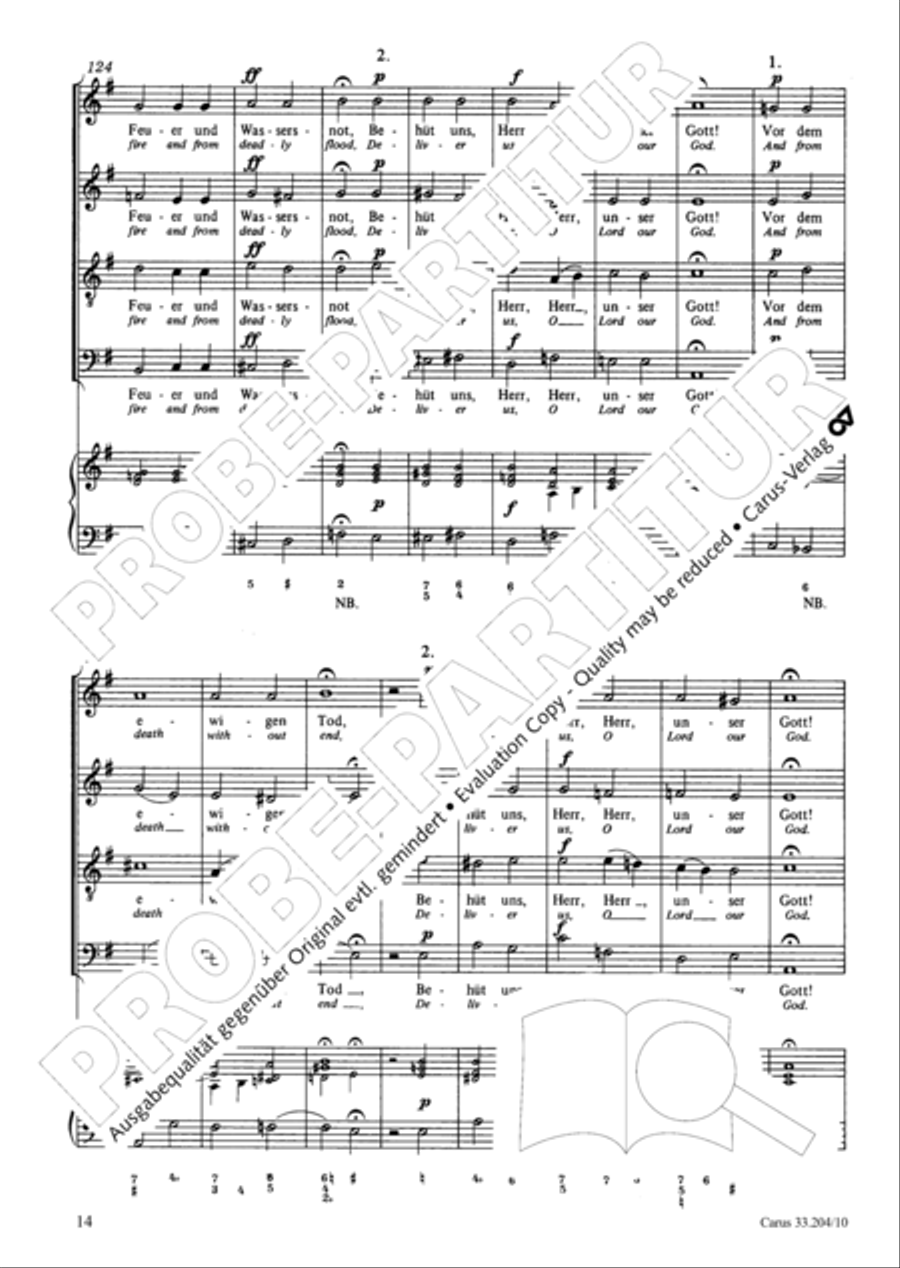 Lord of all, be merciful (Die alte Litanei 1) 4-Part scores gallery preview page 15