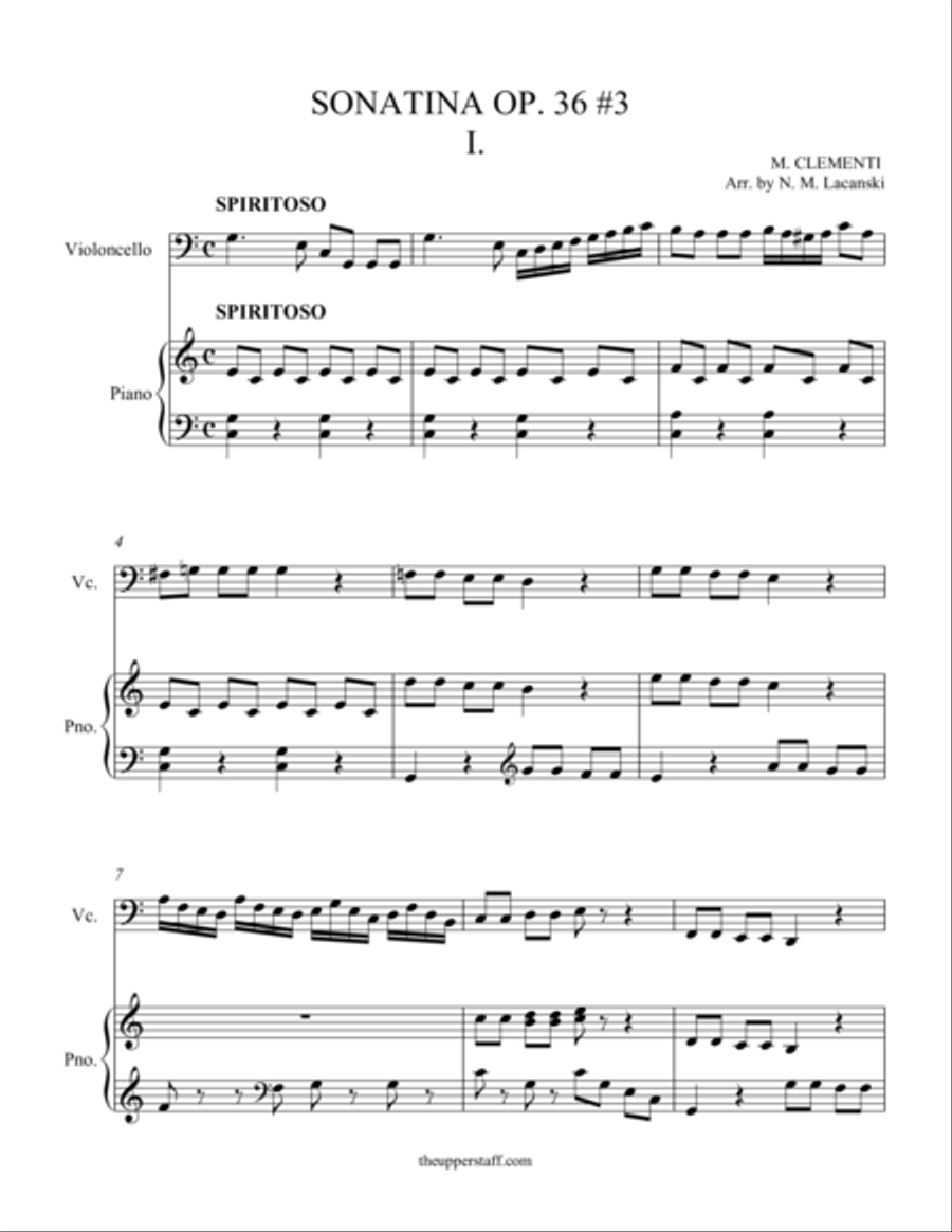 Sonatina Op. 36 #3 Sonatina Op. 36 #3 Piano scores gallery preview page 1