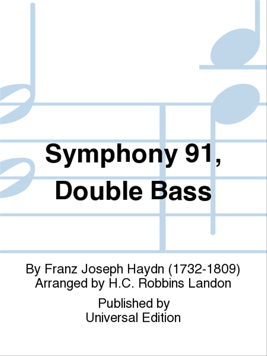 Symphony 91, Double Bass Symphony 91, Double Bass Double Bass scores gallery preview page 1