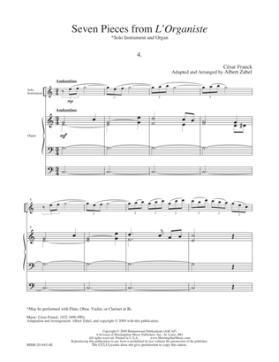 Seven Pieces from L'Organiste #4 (Downloadable)