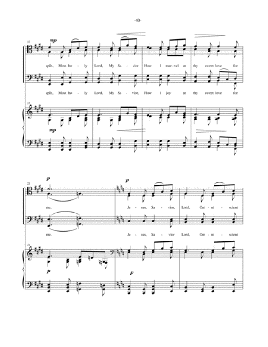 Holy Holy Lord - Men's Quartet or Men's Choir TTBB TTBB scores gallery preview page 4